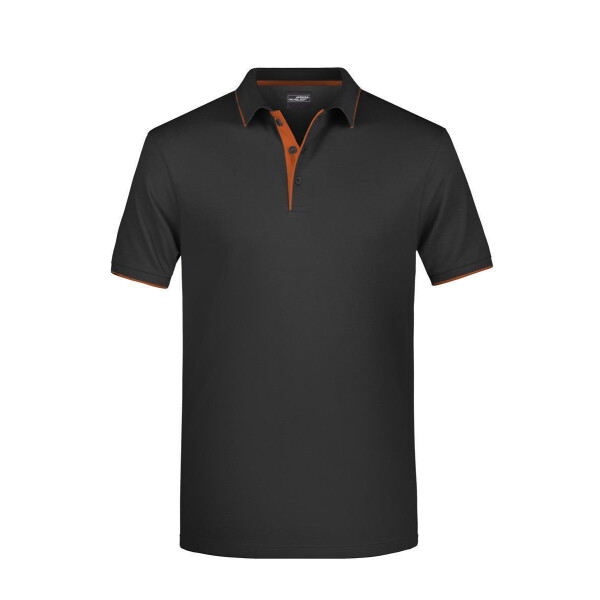 black/orange